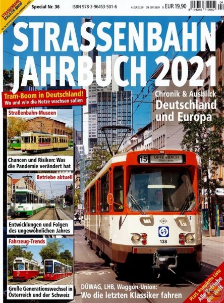 zeitschrift "STRASSENBAHN JAHRBUCH 2021"